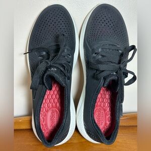 *SOLD* LiteRide Crocs Shoes Pacer Casual Sneakers Black Womens 9